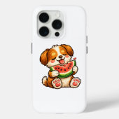 Coques Case-Mate iPhone Chien mignon pastèque (Verso)