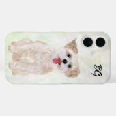 Coques Case-Mate iPhone Chien Morkie (Verso (horizontal))