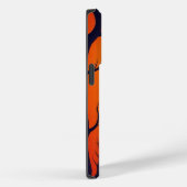 Coques Case-Mate iPhone Chien noir assis dans une pose fantaisiste (Verso / Droite)