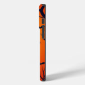 Coques Case-Mate iPhone Chien noir assis dans une pose fantaisiste (Verso / Gauche)