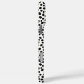 Coques Case-Mate iPhone Chien noir et blanc Dalmatien Motif Abstrait (Verso / Droite)