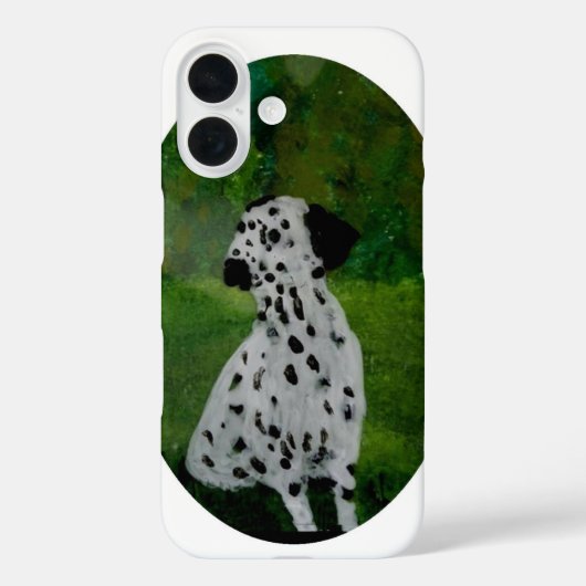 Coques Case-Mate iPhone Chien noir et blanc de Dalmatie (Verso)