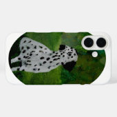 Coques Case-Mate iPhone Chien noir et blanc de Dalmatie (Verso (horizontal))