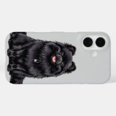Coques Case-Mate iPhone Chien noir japonais (Verso (horizontal))