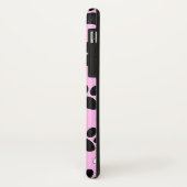 Coques Case-Mate iPhone Chien Paws Sur Arrière - plan Rose (Dos/Gauche)