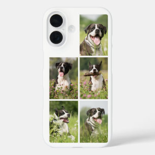 Coques iPhone 16 Chien Photo Collage Personnalisé Animaux de compag