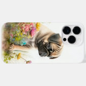 COQUES Case-Mate iPhone CHIEN POPULAIRE ADORABLE CARLIN D'EAU (Verso (horizontal))