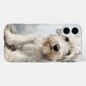 COQUES Case-Mate iPhone CHIEN POPULAIRE DE SÉALYHAM BLANC CUTE (Verso (horizontal))