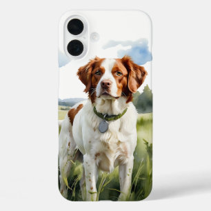 COQUES iPhone 16 PLUS CHIEN POPULAIRE SPANIEL DE BRETAGNE NOIRE