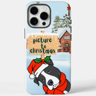 Coques iPhone 16 Pro Max chien prendre une photo à noël