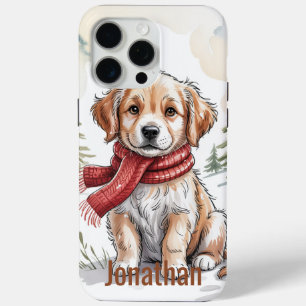 Coque iPhone 15 Pro Max Chien Retriever doré Vacances, Amoureux de Chien,
