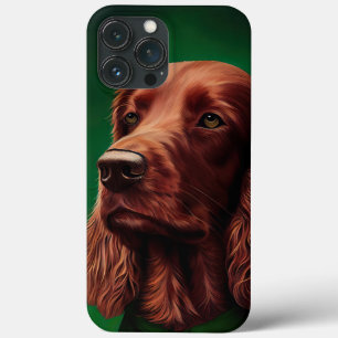 Case-Mate iPhone Case Chien rouge irlandais en robe de fête de St. Patri