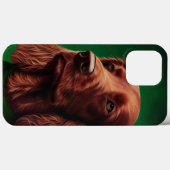 Coques Case-Mate iPhone Chien rouge irlandais en robe de fête de St. Patri (Verso (horizontal))