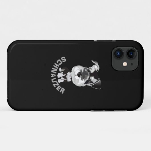 Coques Case-Mate iPhone Chien Schnauzer (Dos (Horizontal))