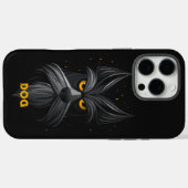 Coques Case-Mate iPhone Chien Schnauzer noir en colère (Verso (horizontal))