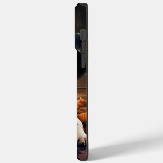 Coques Case-Mate iPhone Chien-taureau Citrouille Halloween effrayant (Verso / Gauche)