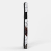 Coques Case-Mate iPhone Chien-taureaux et papillons français blancs (Dos/Droite)