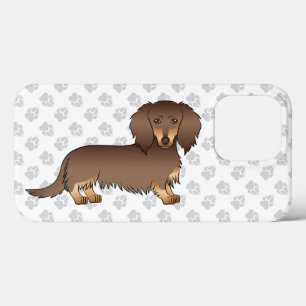 Case-Mate iPhone Case Chien teckel à poil long chocolat et fauve & patte