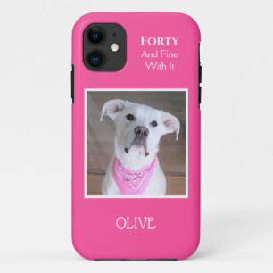 Case-Mate iPhone Case Chien très confiant avec yeux sourds Quarante rose