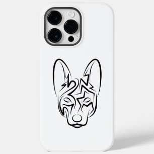 Coque Pour Pour iPhone 14 Pro Max Chien tribal noir et blanc
