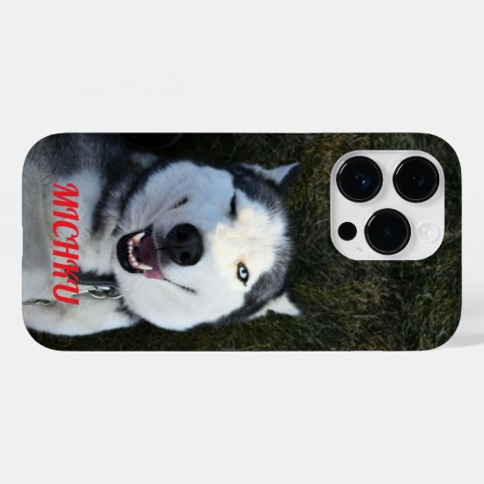 Coques Case-Mate iPhone "Chien un oeil fermé MICHKU (Verso (horizontal))
