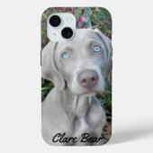 Coques Case-Mate iPhone Chien Weimaraner personnalisé - Brooklyn's Garden (Verso)