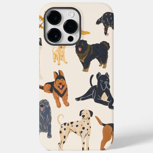 Coques Case-Mate iPhone Chiens amoureux de les chiens (Verso)