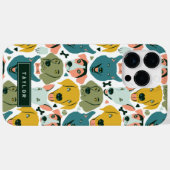 Coques Case-Mate iPhone Chiens de bonne humeur personnalisés (Verso (horizontal))