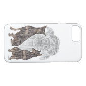 Coques Case-Mate iPhone Chiens de Doberman noir et tan (Dos (Horizontal))