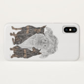 Coques Case-Mate iPhone Chiens de Doberman noir et tan (Dos (Horizontal))