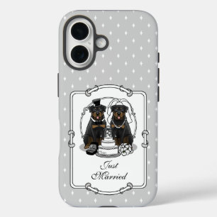 Coques iPhone 16 Chiens de mariée et de chambre de couple mariage R