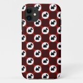 Coques Case-Mate iPhone Chiens écossais mignons (Dos)