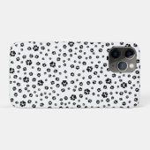 Coques Case-Mate iPhone Chiens Empreintes de pattes Noir Blanc (Dos (Horizontal))