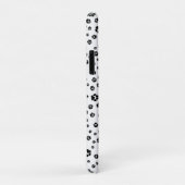 Coques Case-Mate iPhone Chiens Empreintes de pattes Noir Blanc (Dos/Droite)