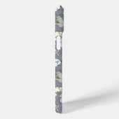 Coques Case-Mate iPhone Chiens endormis au charme moderne Vanille sur Gris (Verso / Droite)