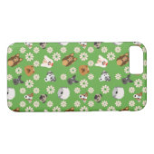 Coques Case-Mate iPhone Chiens et fleurs (Dos (Horizontal))