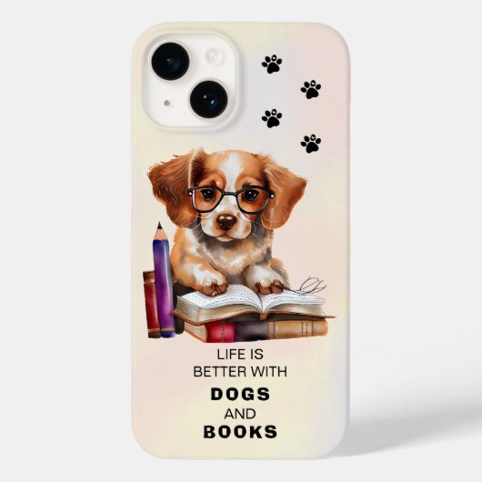 Coques Case-Mate iPhone Chiens Et Livres Amateurs (Verso)