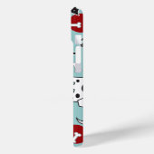 Coques Case-Mate iPhone Chiens et os tachetés Bleu Chiot amusant (Verso / Gauche)