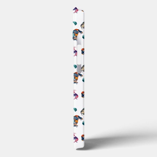 Coques Case-Mate iPhone Chiens floraux (Verso / Gauche)