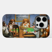 Coques Case-Mate iPhone Chiens jouant au Poker par Cassius Marcellus Cooli (Verso (horizontal))