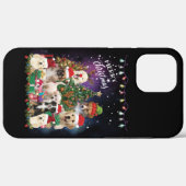 Coques Case-Mate iPhone Chiens Joyeux Noël Lumière (Verso (horizontal))