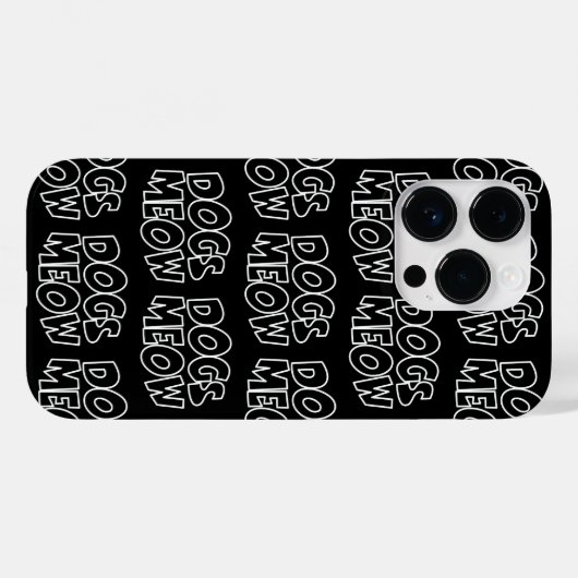 Coques Case-Mate iPhone Chiens Meow (Verso (horizontal))