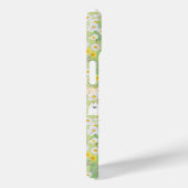 Coques Case-Mate iPhone Chiens mignons avec motif sans couture de fleurs d (Verso / Droite)