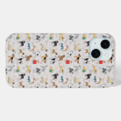 Coques Case-Mate iPhone Chiens mignons Design Motif Blanc (Verso (horizontal))