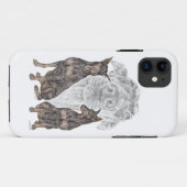 Coques Case-Mate iPhone Chiens noirs Doberman (Dos (Horizontal))