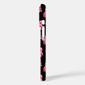 Coques Case-Mate iPhone Chiens roses mignons - Noir (Verso / Gauche)