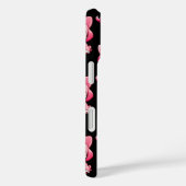 Coques Case-Mate iPhone Chiens roses mignons - Noir (Verso / Droite)
