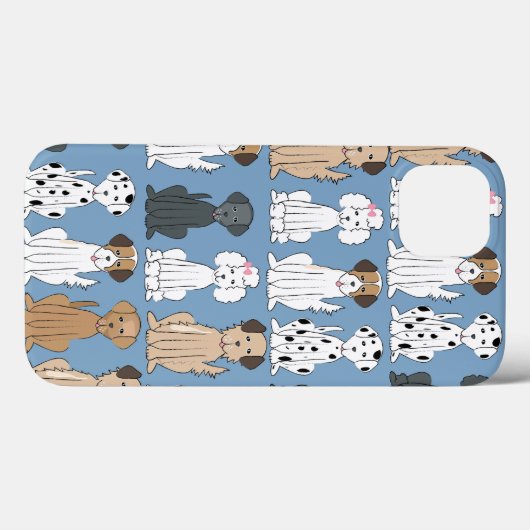 Coques Case-Mate iPhone Chiens souriants (Verso (horizontal))