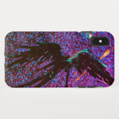 Coques Case-Mate iPhone Chiffre à ailes foncées volant à travers l'espace (Dos (Horizontal))