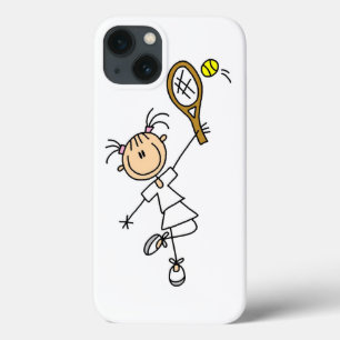 Etui iPhone 13 Chiffre femelle joueur de bâton de tennis